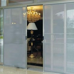 Cửa lưới chống muỗi tự cố đinh màu Ghi