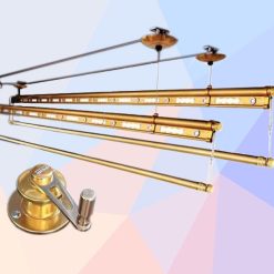 Giàn phơi tay quay hệ 4 thanh Hòa Phát KS980 Gold
