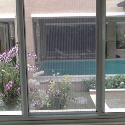 Cửa lưới chống muỗi dạng lùa màu Ghi