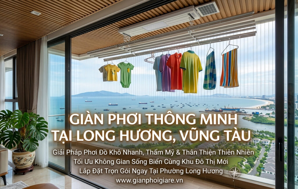 Giàn Phơi Thông Minh Tại Long Hương