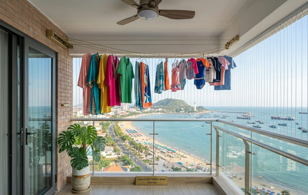 Giàn Phơi Thông Minh Tại Tân Hải